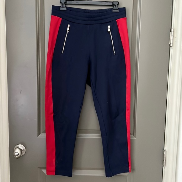 Moncler Navy & Red Jersey Lounge Pant Jogger